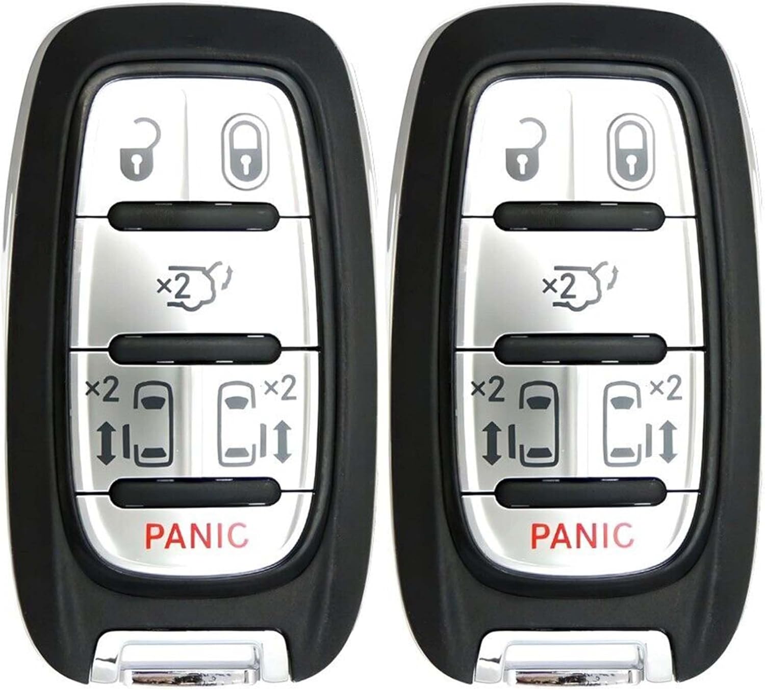 2X New Proximity Remote Key Fob Compatible with & fit for Select Chrysler Vehicles (with KeySense) - M3N-97395900-17