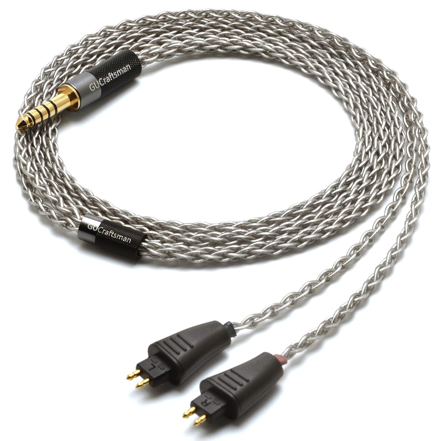 6N Single Crystal Silver Upgrade Headphones Cable 4Pin XLR/2.5mm/4.4mm Balanec Headphone Upgrade Cables for Fostex TH610 TH900 MK2 TH909 (2.5mm Plug)