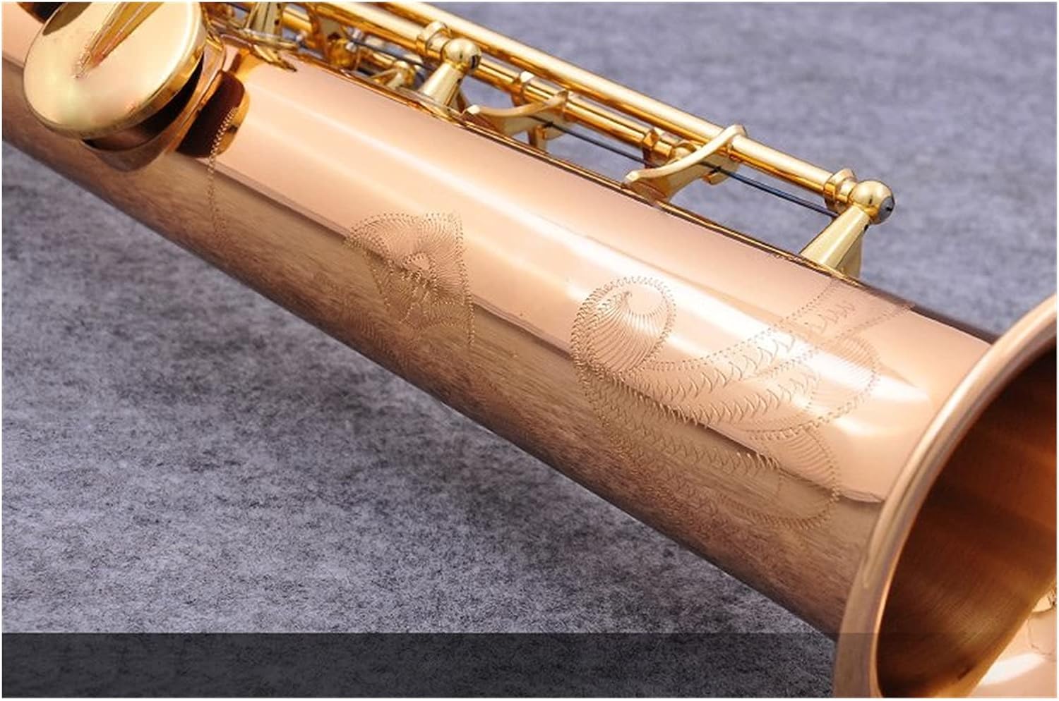 Sax Beginners Kit Professional Soprano Saxophone Bb Tuning Instrument with Outer Box Reed Wind Instrument