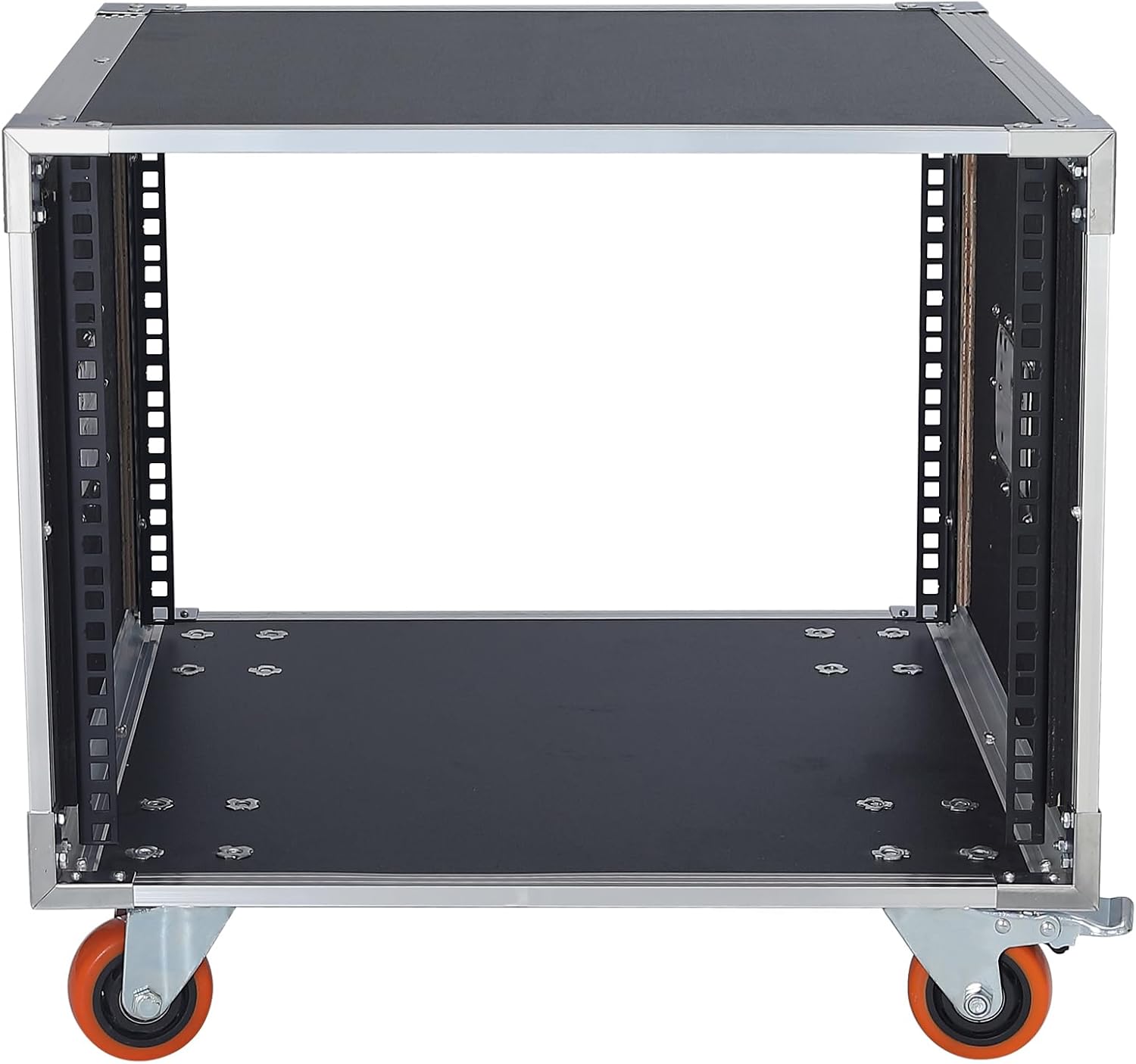 AV Gear Rack 8U Home Audio & Video Stage Stereo Equipment Storage Cabinet Stand On Wheels - 8U 19in Server IT Network Data Devices Storage Rack Cabinet - SC01-8U