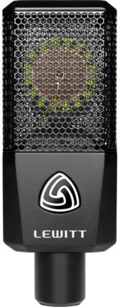 Lewitt RAY Large-Diaphragm Condenser Microphone with Distance Sensing Mute Bundle with Mic Stand with Fixed Boom XLR- XLR Cable