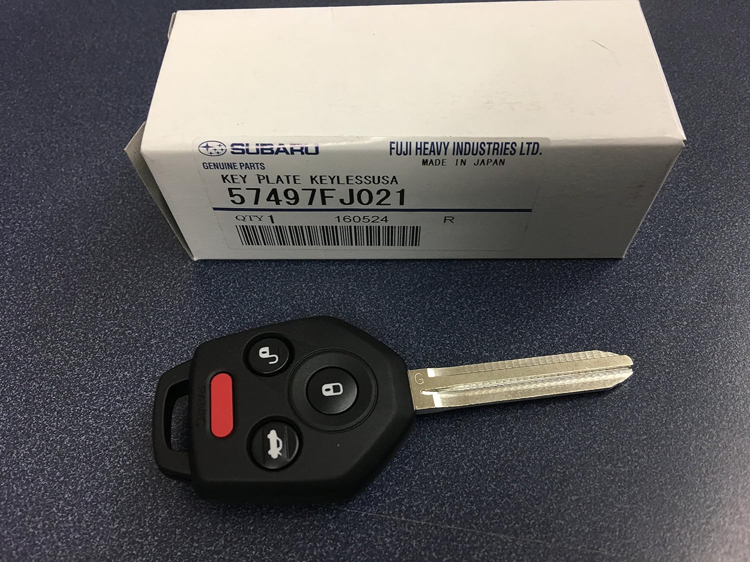 Subaru 2012-2015 Remote Key Blank Forester Crosstrek Impreza WRX 57497FJ021 Genuine OEM