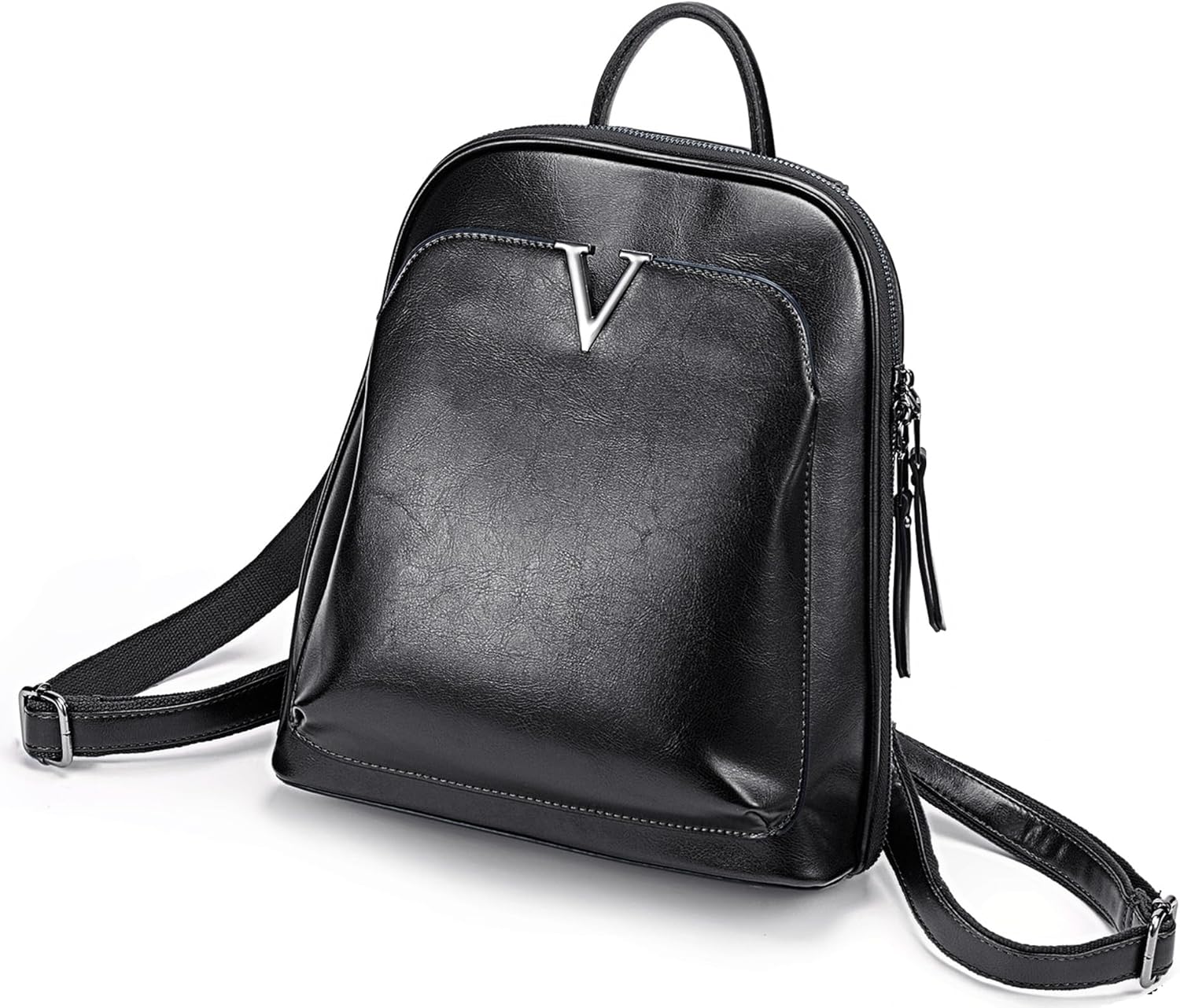 YALUXE Women's Fashion Backpack Handbags Genuine Leather Convertible Anti-theft Back Pack