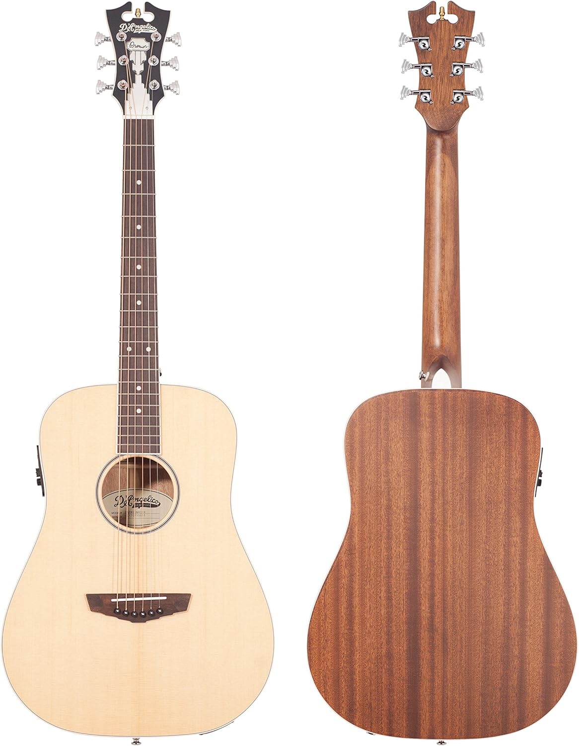 D'Angelico Premier Niagra Acoustic-Electric Guitar - Natural Spruce