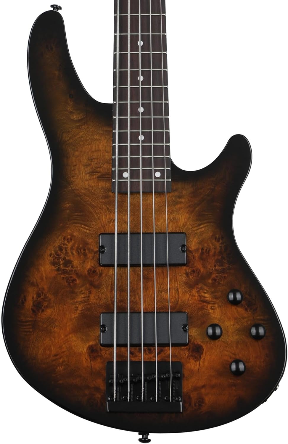 Schecter C-5 Standard 5-string Electric Bass - Tobacco Burl