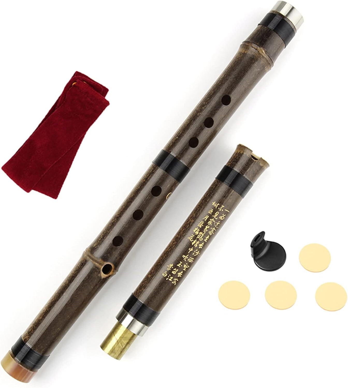 TSTS Chinese Bamboo Flute Student G Key Lefthand Chinese Vertical Bamboo Flute Xiao Woodwind Traditional Musical Instrument