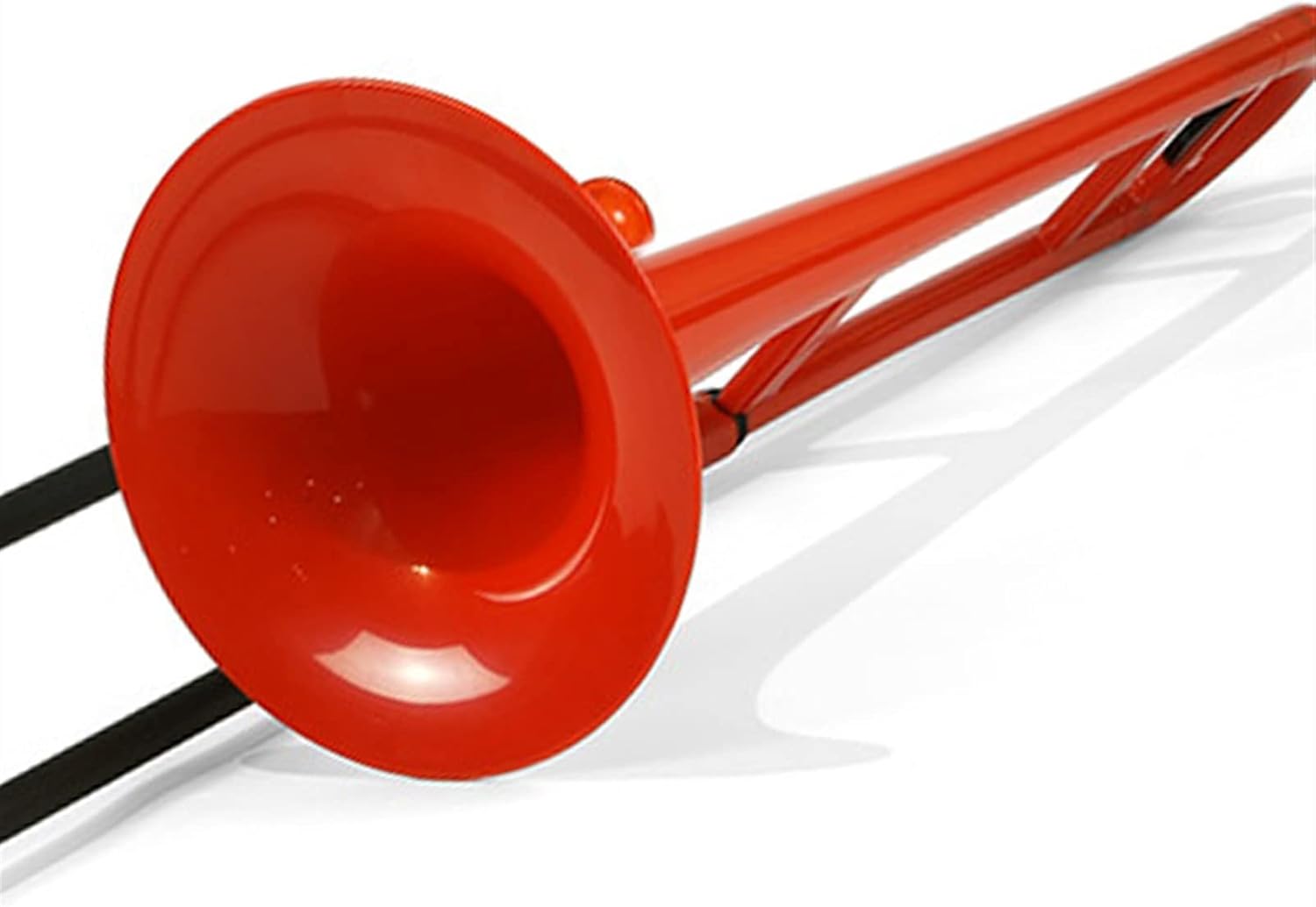 FLFL Student Trombone The B Flat Tenor Trombone Plastic Brass Instrument is Suitable for Beginners to Test and Play (Color : Crimson)