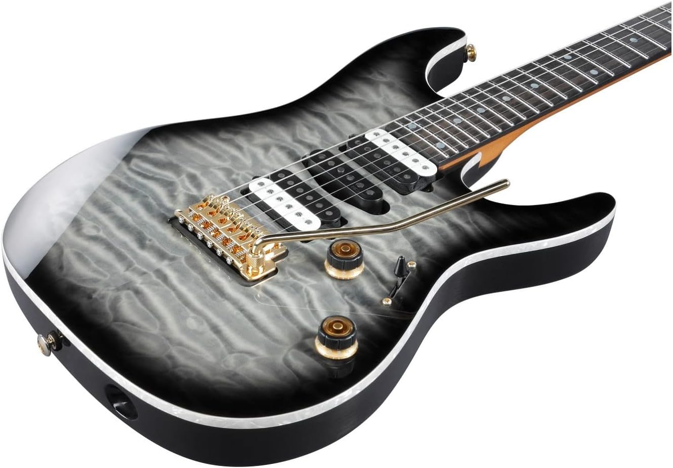 Ibanez Premium AZ47P1QM Electric Guitar - Black Ice Burst