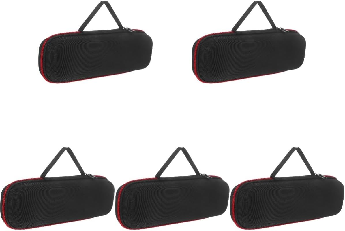 Kisangel 5pcs Travel Mic Storage Case Zipper Microphone Storage Bag for Professionals