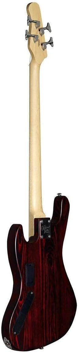 Michael Kelly Element 4OP Bass Guitar Trans Red