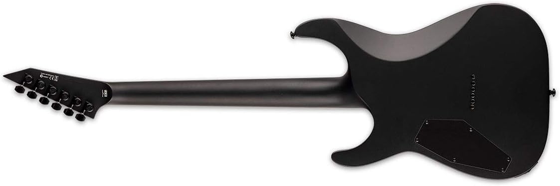 ESP LTD M-HT Black Metal Electric Guitar, Black Satin