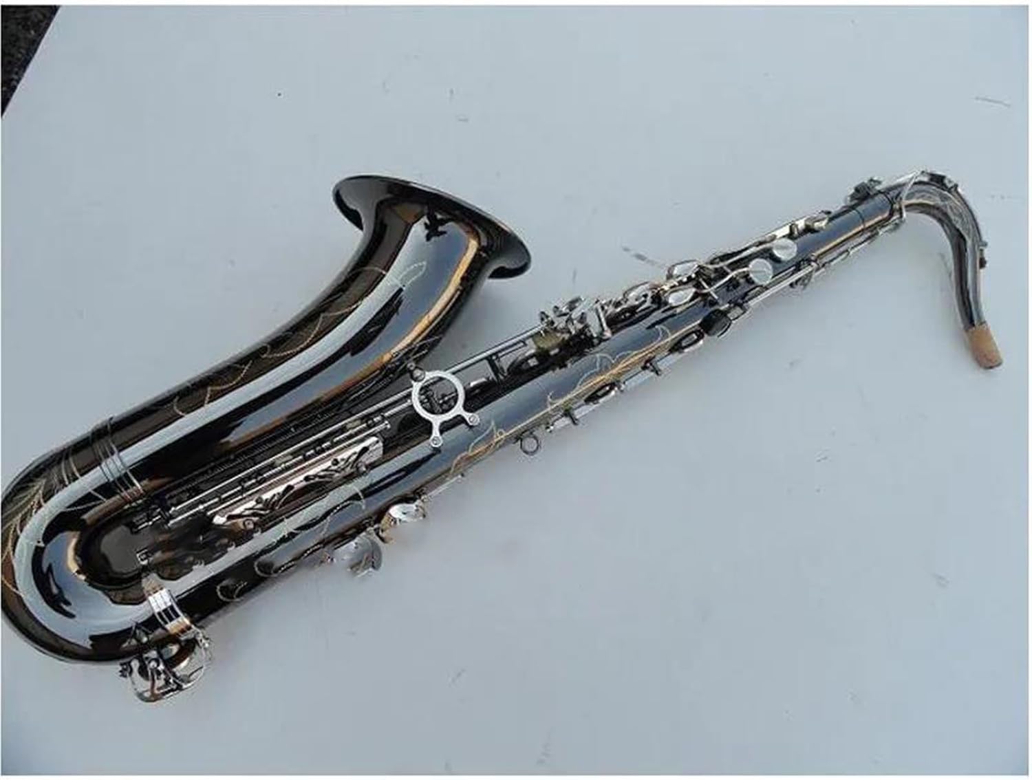 Woodwind Instruments Tenor Saxophone Saxophone B Tune Sax Alto Surface Black Nickel Plating With Case