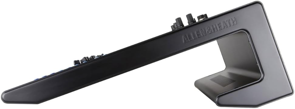 Allen &Heath AH-QU-16C Rack Mountable Compact Digital Mixer, Chrome Edition Bundle w/ 4-Pack Pig Hog PHM15 Pig Hog 8mm Mic Cable, Power Cable and Liquid Audio Polishing Cloth