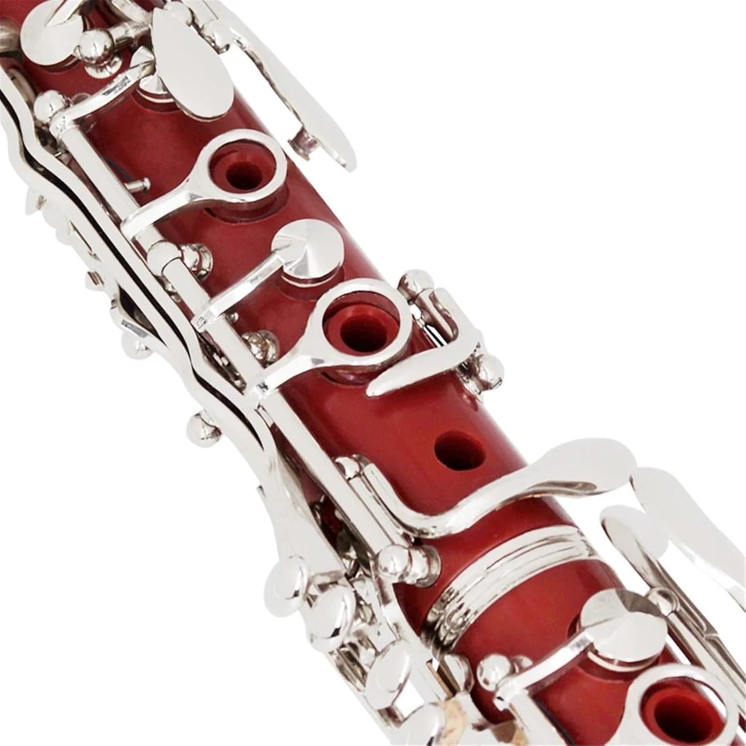 Clarinet Musical Instruments Red Bb Clarinet B Key Beginner Clarinet For School Orchestra Adult With Hard Case Kit Stand Gloves Parts(Set)