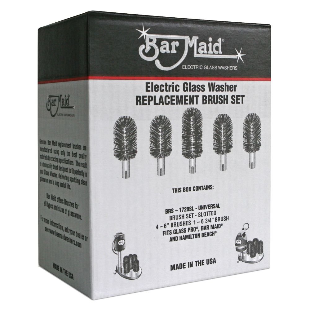 Glass Pro BSET Brush Set (5-Brushes) for Glasspro Aa Washer 67222 Bset