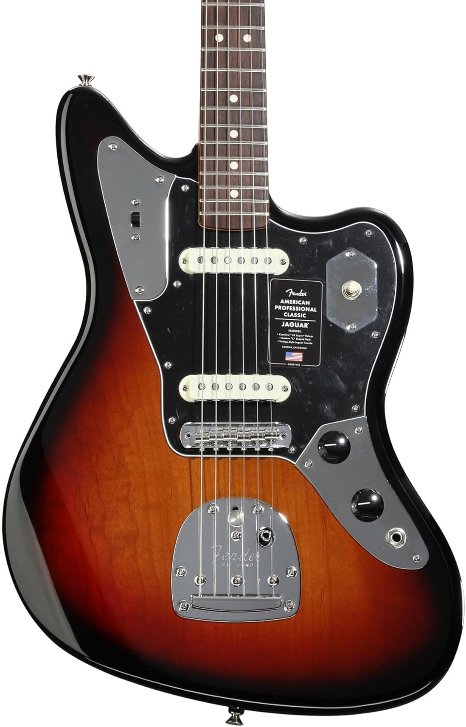 Fender American Professional Classic Jaguar Electric Guitar -3-color Sunburst