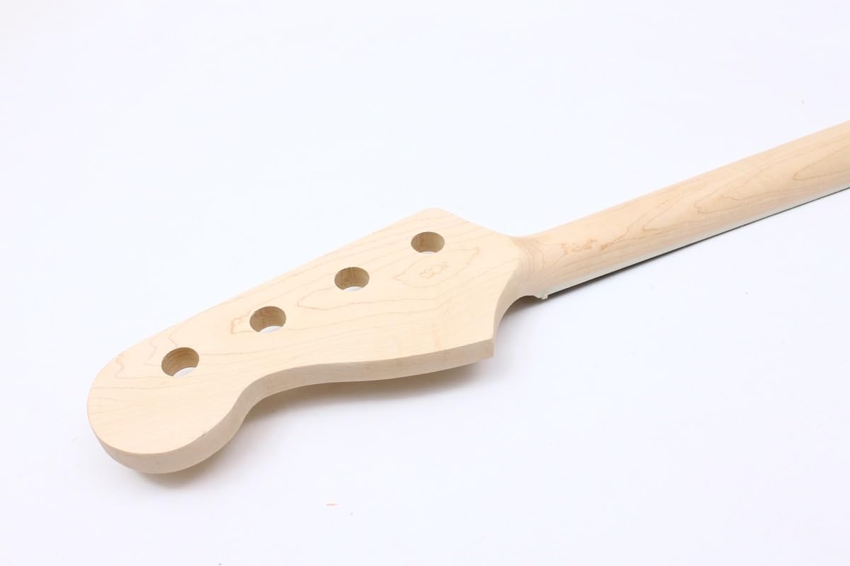 B13 Right Hand 4 STRING Bass Guitar Neck 20 Fret 34 Inch Maple Rosewood BLOCK Inlay Nut Width 38 Heel Width Mm 64mm