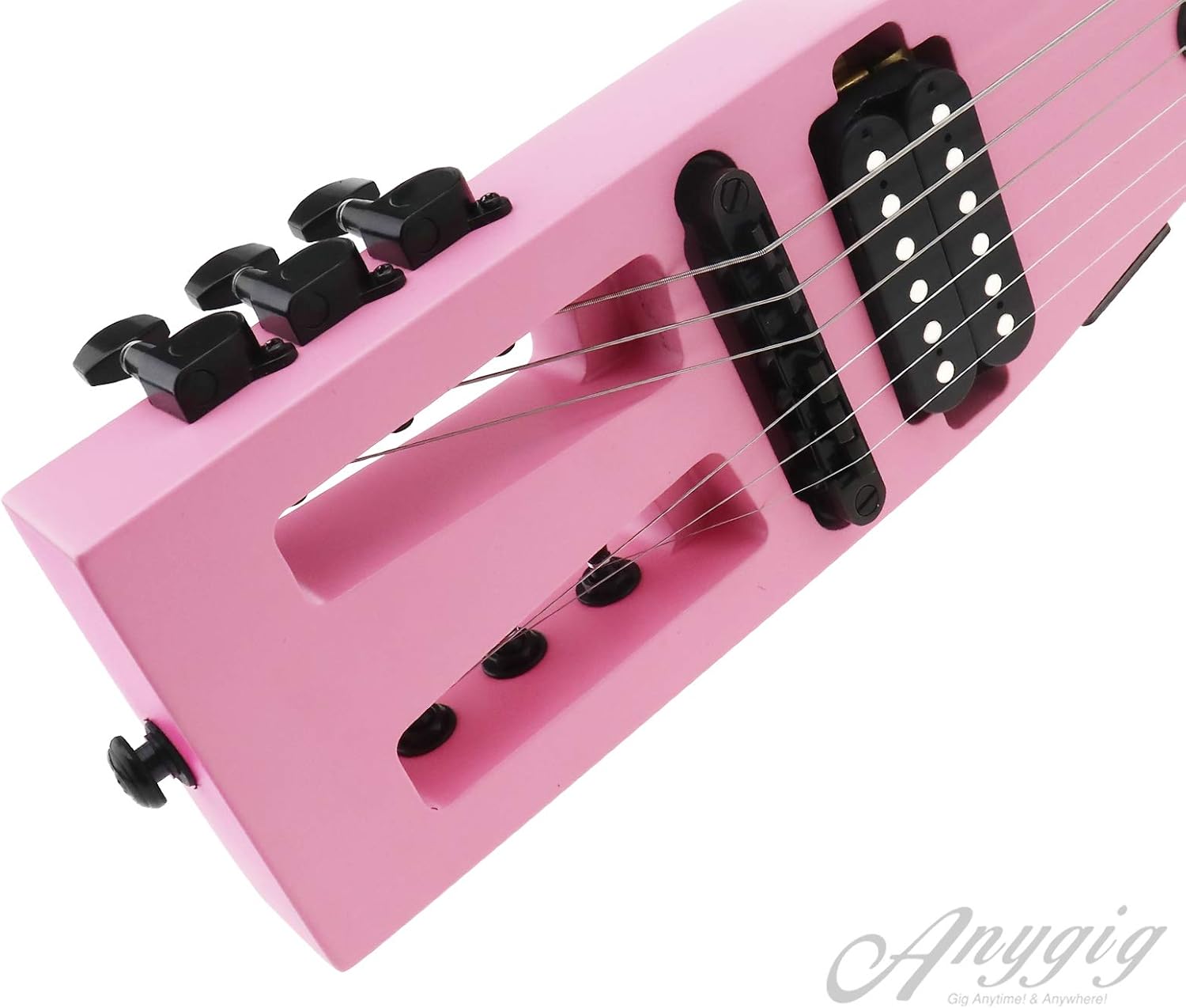 SING F LTD Travel Electric Guitar, Ultra-Light Headless Design, Full-Scale 25.5