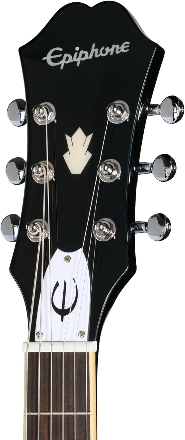 Epiphone Inspired By Gibson Bonehead Riviera, Dark Tobacco Burst with Case