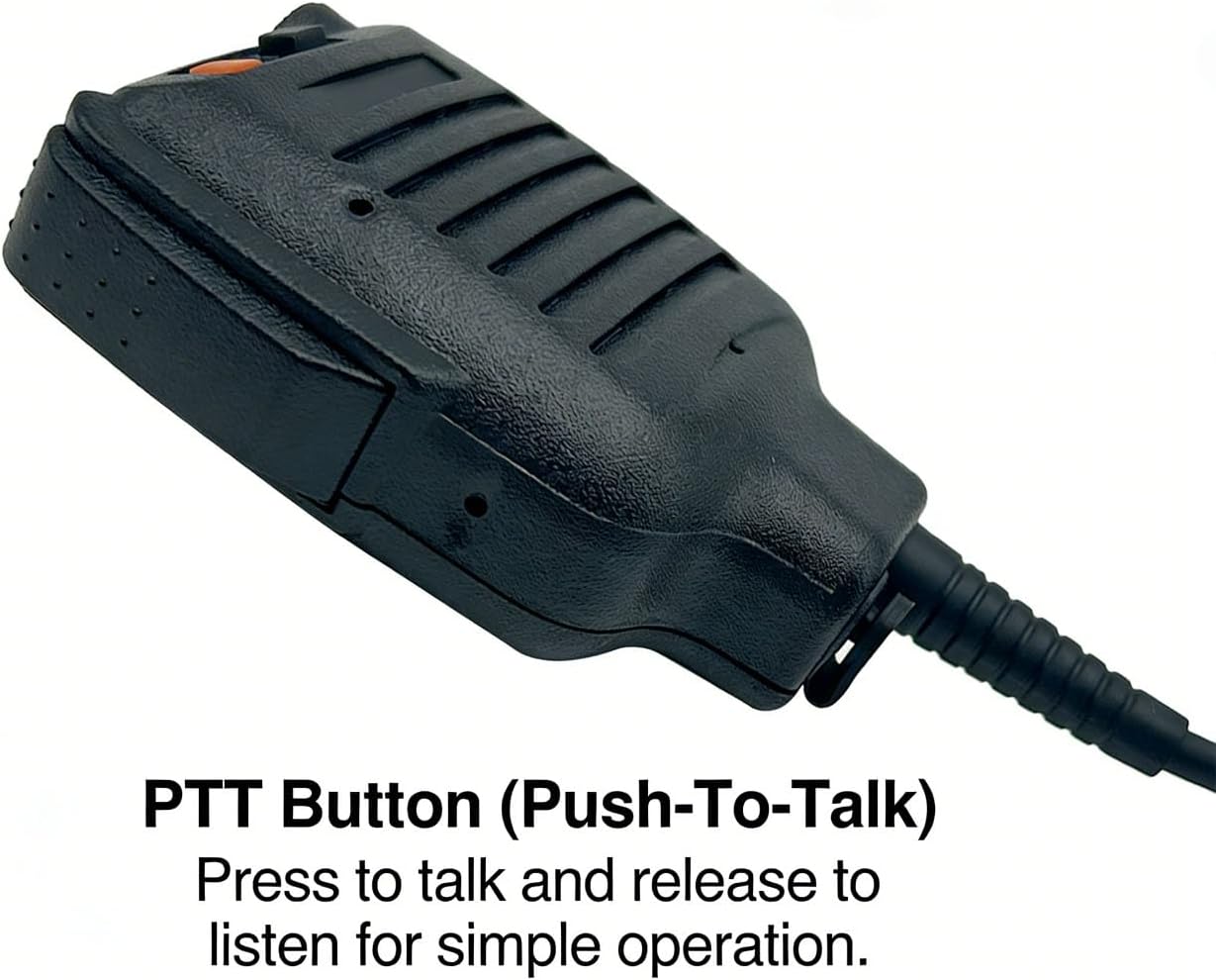 10 Pack KMC-25 Remote Speaker Microphone Shoulder Mic Compatible with NX-200 NX-210 NX-300 NX-3200 NX-3300 NX-410 NX-411 NX-5200 NX-5300 NX-5400 TK-2180 TK-3180 TK-5210 TK-5220