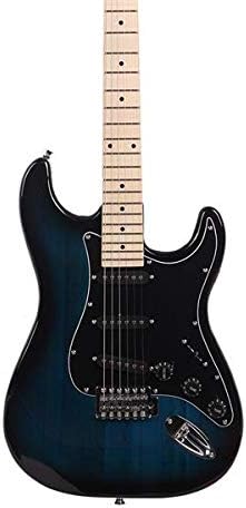 Music Lover GST Stylish Electric Guitar Kit with Black Pickguard Dark Blue 3-7 Days Delivery