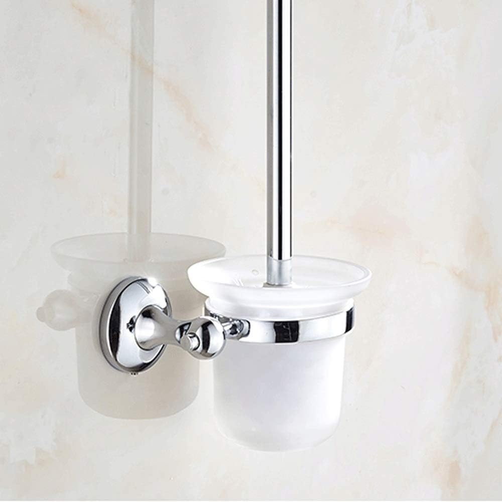 Toilet Brush and Holder Set Good Grip Compact Toilet Bowl Cleaner Design Bath Scrubber Set for Bathroom Toilet