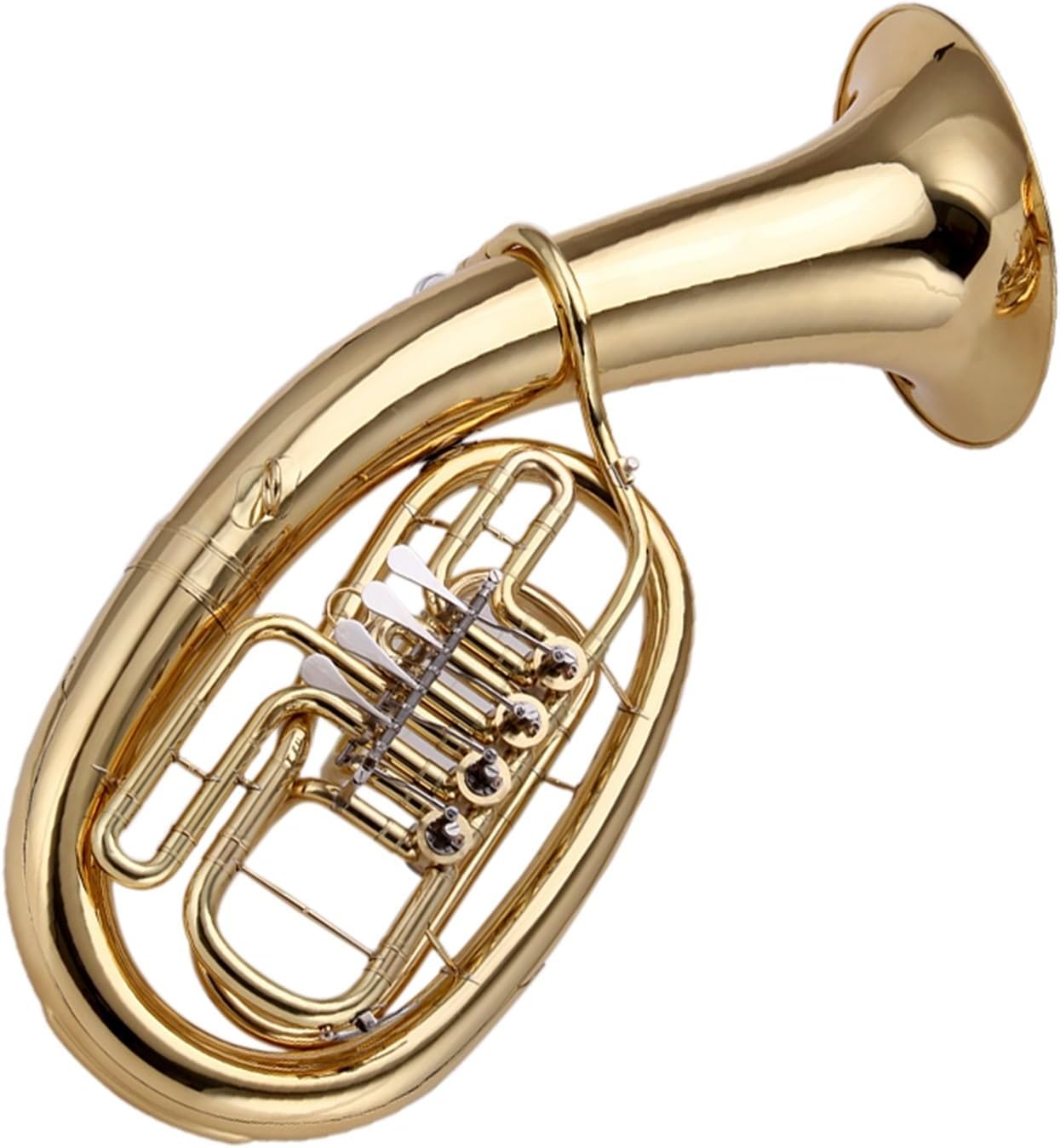 Instruments Flat Keys Euphonium B Key Lacquered Gold Euphonium All-brass Instrument