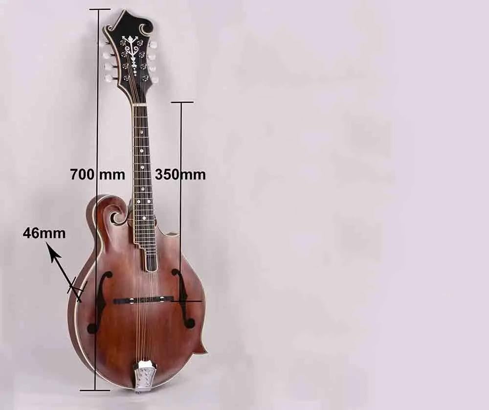 Adult Mandolin Musical Instrument Handmade F Style Mandolin Solid Spruce Top