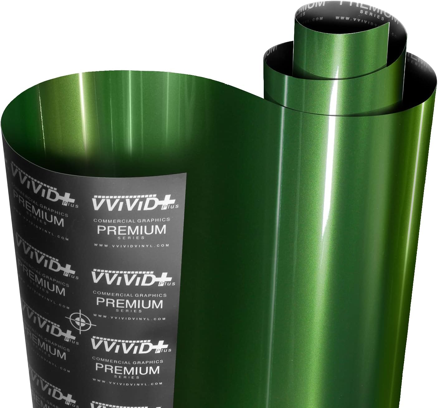 VViViD+ Ultra Gloss Premium Vinyl Car Wrap Film (50ft x 5ft, Gloss Sonoma Green)