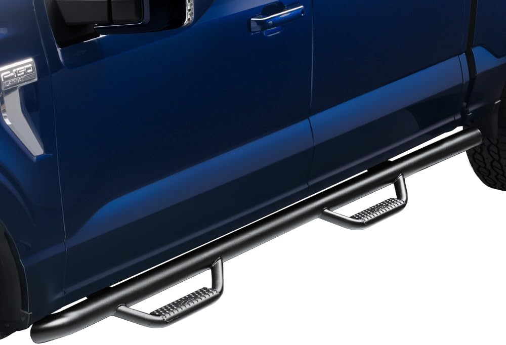 N-Fab Nerf Steps | Textured Black, Wheel-to-Wheel w/ Bed Access | D9790QC-6-TX | Fits 1994-2001 Dodge RAM 1500/2500/3500 Quad Cab 4 Door 6.4' Standard Bed, SRW/DRW Gas/Diesel