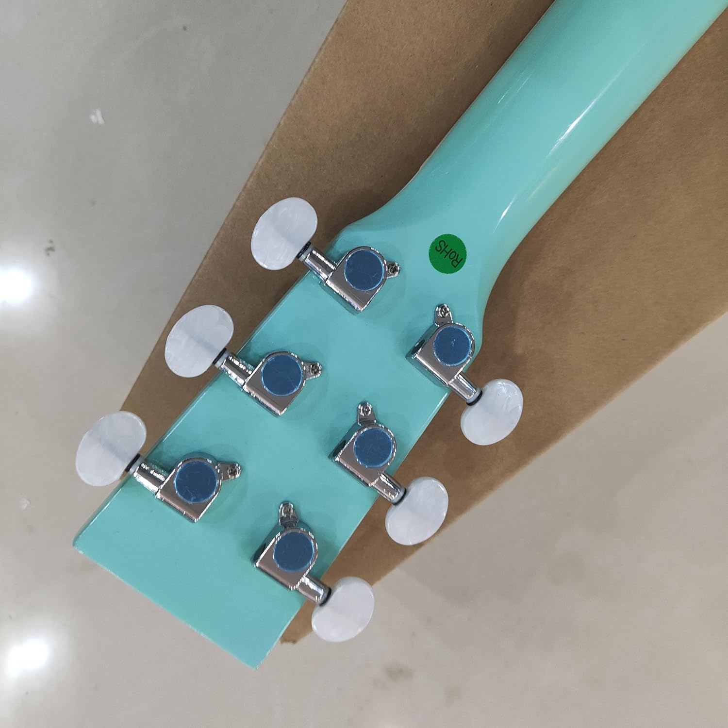 Acoustic Guitar, Turquoise Blue, Full Size Dreadnought, 6-String，36