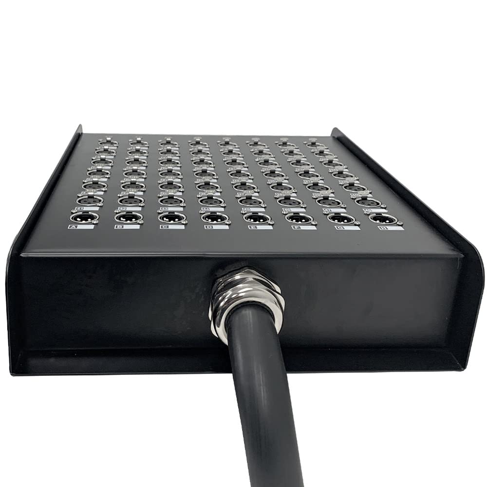 Seismic Audio SAEM-48x8x100-48 Channel XLR Color Coded Snake Cable - 100 Feet - 48 Sends with 8 XLR Returns