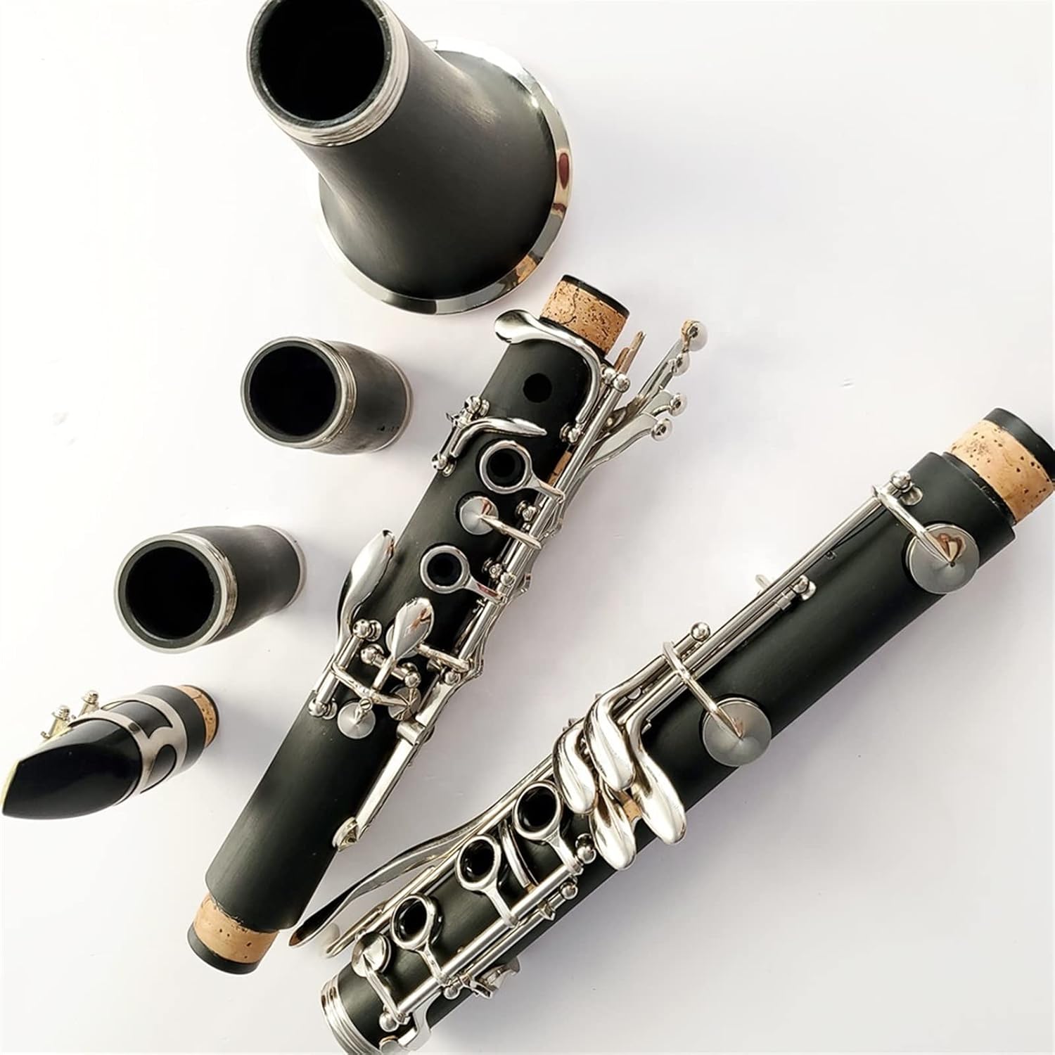 TSTS Professional 17 Key Bb Hard Rubber Clarinet Musical Instrument Woodwind Instruments Students Used Clarinet for Beginner