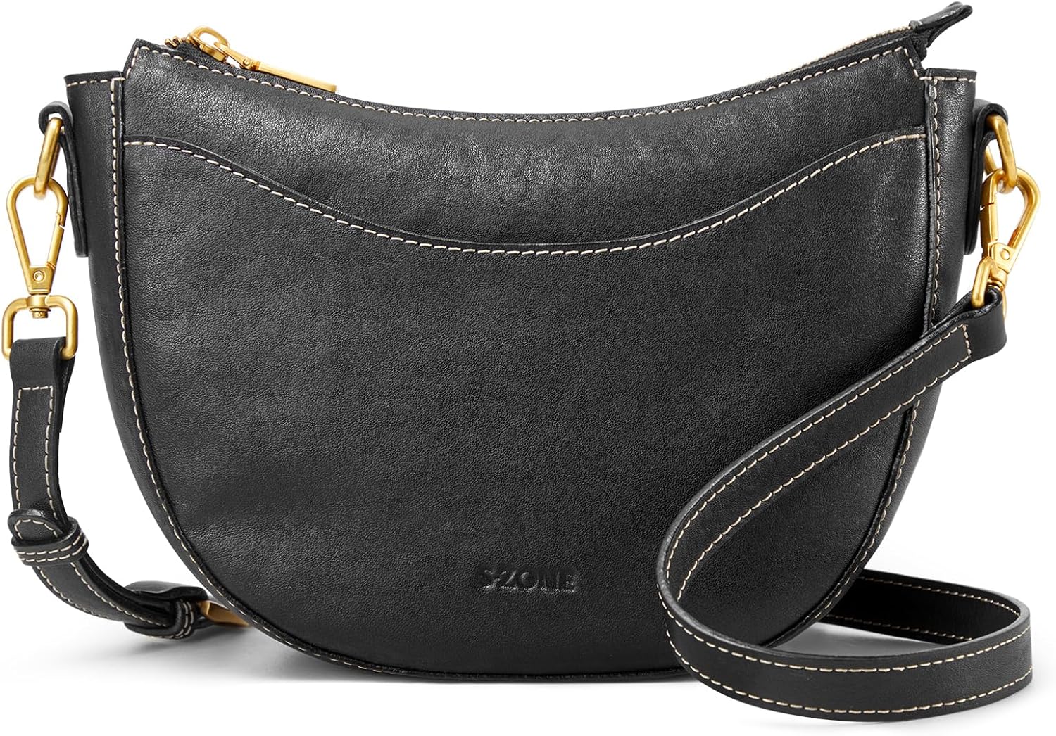 S-ZONE Small Leather Crossbody Bags for Women Cute Purses with RFID Anti-theft Pocket Trendy Shoulder Bag Handbags Satchel