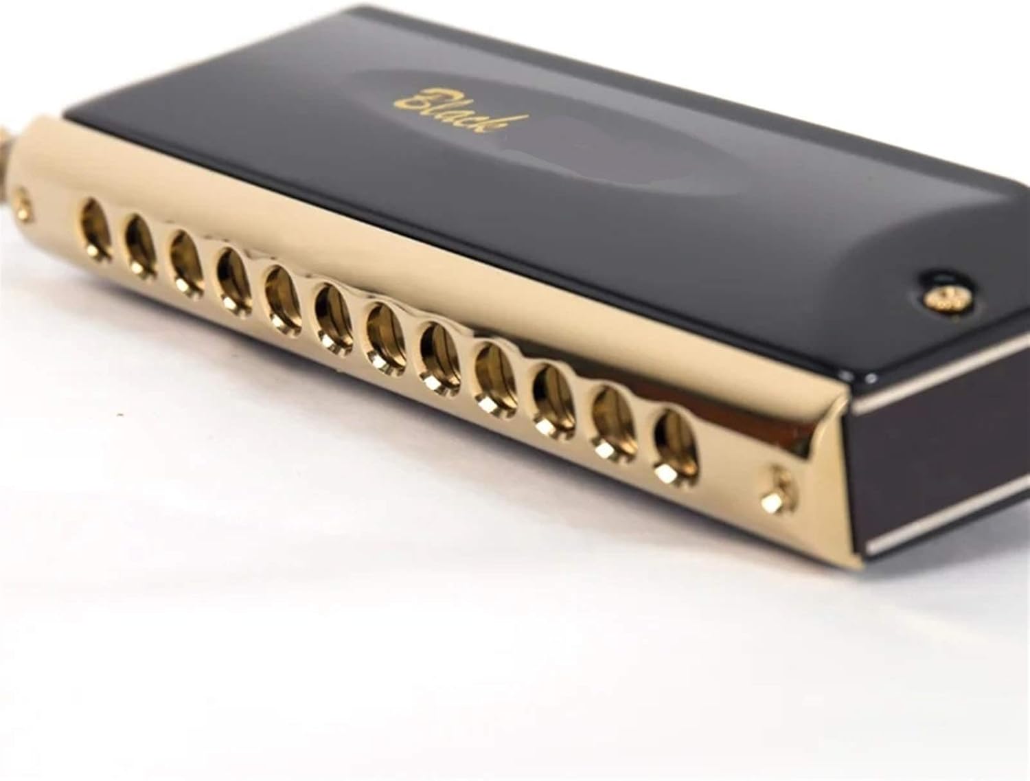 SUOFEILAIMU Chromatic Harmonica 12 16 Holes Mouth Organ Instrumentos Key C Phosphor Bronze Reeds Professional Musical Instruments (Color : QM Y1248BK1)