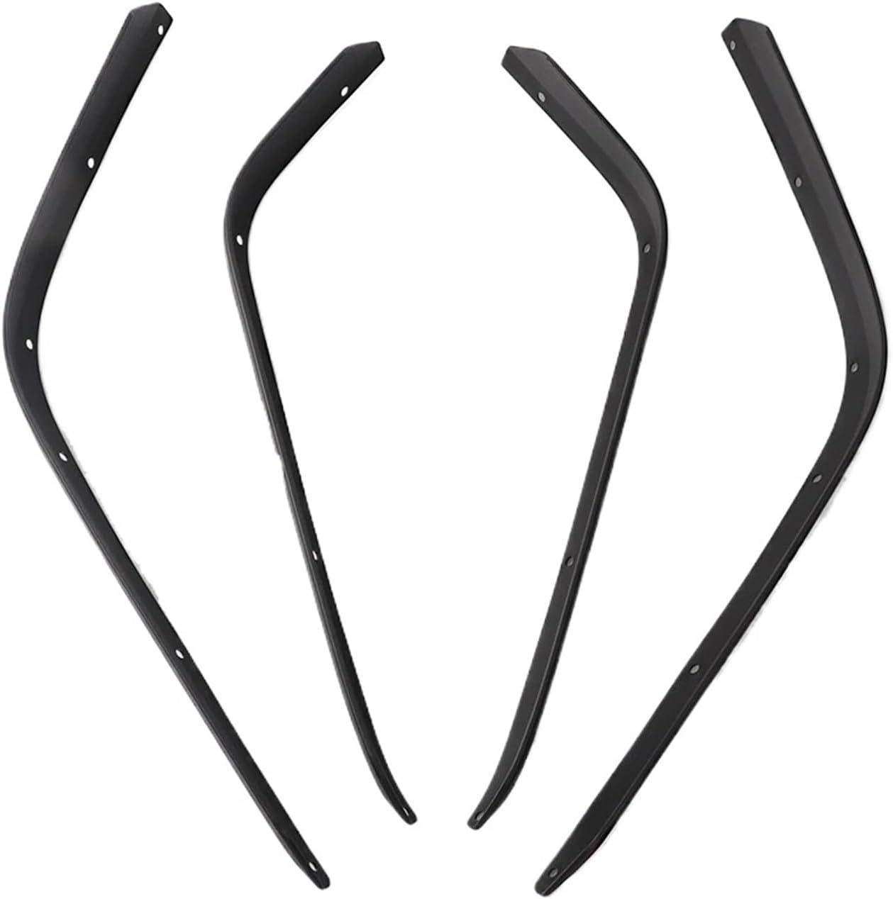 Compatible for Wrangler JK 2007-2017 J401 Front Rear Mudguard Fender Flares Extensions Car Splash Protector Protective Guard Mudflaps