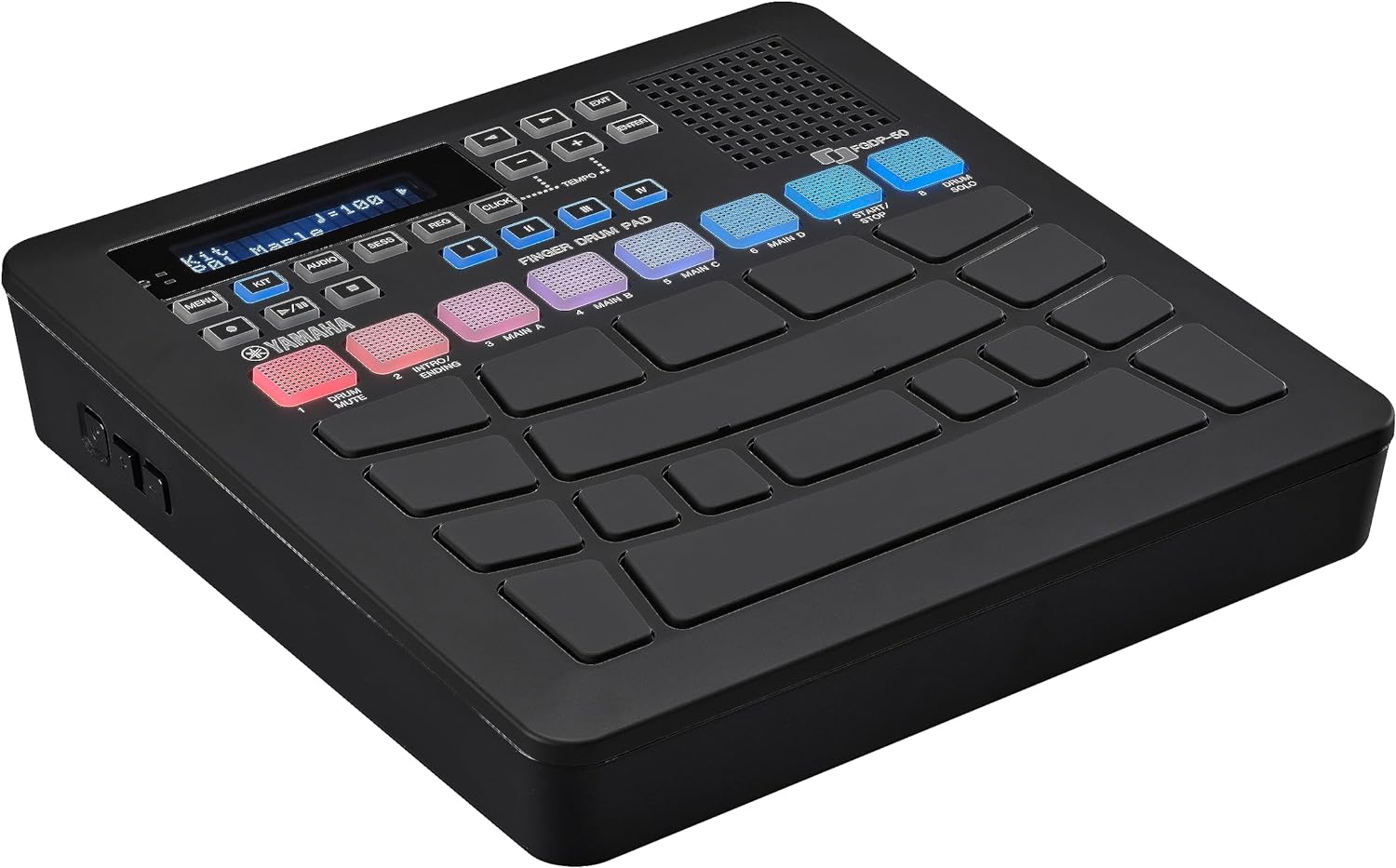 Yamaha Finger Drum Pad – Portable Electronic Drum Pad with Built-In Sounds, Speaker, USB MIDI, and Battery Power for On-the-Go Music Making FGDP-50