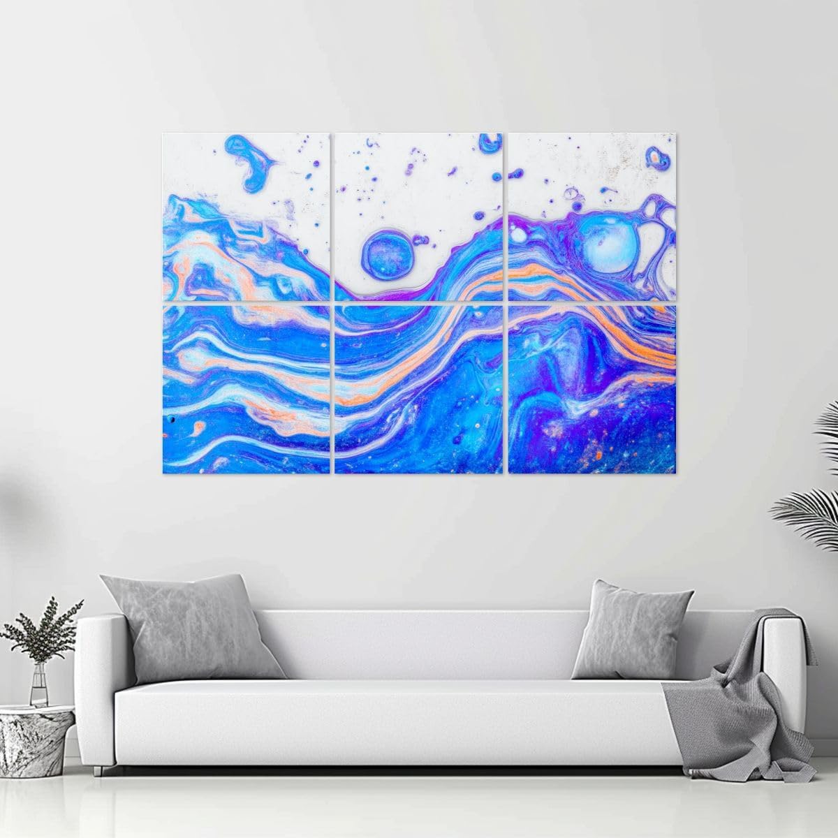 6 Pack Art Acoustic Panels water color acrylic Soundproof Wall Panels, 48