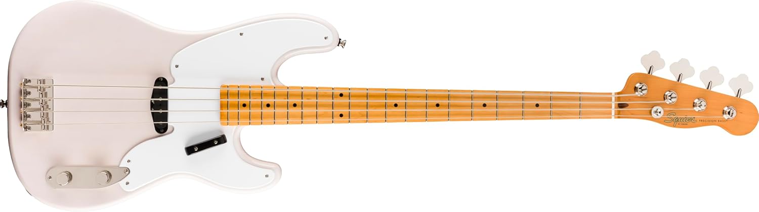 Squier Classic Vibe 50s Precision Bass, White Blonde, Maple Fingerboard