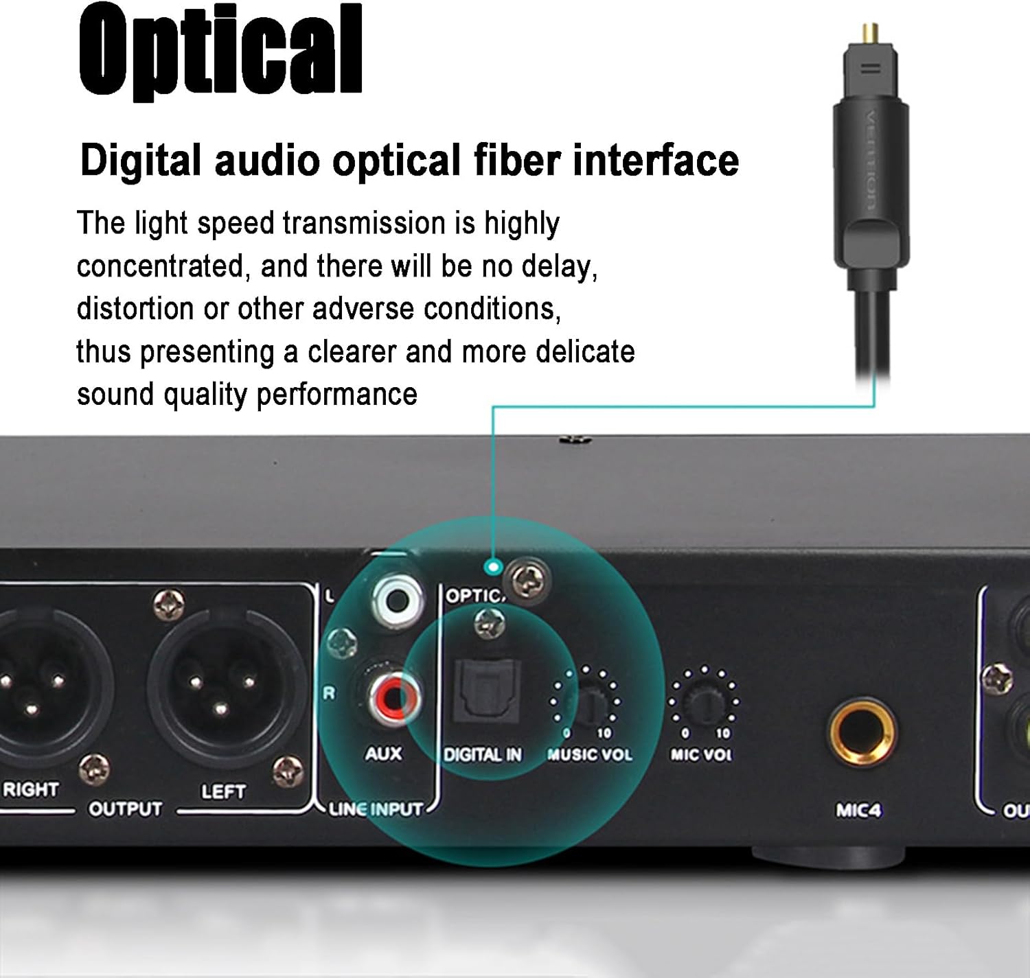 Audio Equalizer, Stereo Graphic Equalizer, Analog Reverberation Effect Combination, Digital Audio Optical Fiber Interface, Applicable to Various Audio, for Stage Amplifier