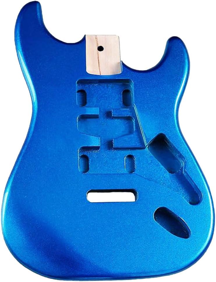 JD.Moon Electric Guitar Body for Fender ST Strat Guitar Accessory DIY Metal Blue Poplar HSH Guitar Body
