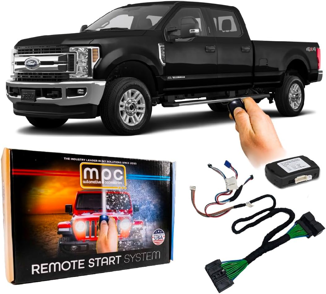 MPC Plug N Play Remote Start Compatible with 2017-2019 Ford F-350 Super Duty |Diesel| |Key to Start| - Uses Factory Key to Activate