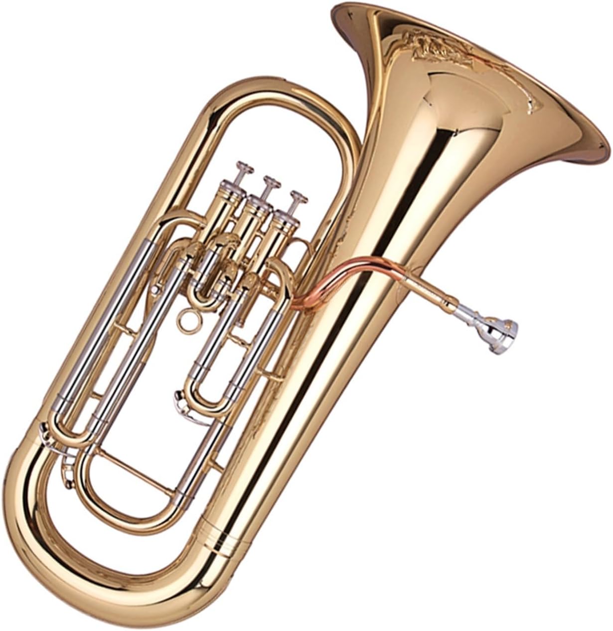Euphonium Brass Instrument In B Flat Major For Beginners And Adults To Practice Playing Euphonium All-brass Instrument