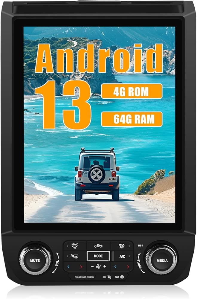 Junsun 4+64G Car Radio Stereo for Ford F150 2015-2021 with Bang & Olufsen (B&O) Audio System Android 13 Wireless CarPlay Android Auto DSP Bluetooth GPS Navitation