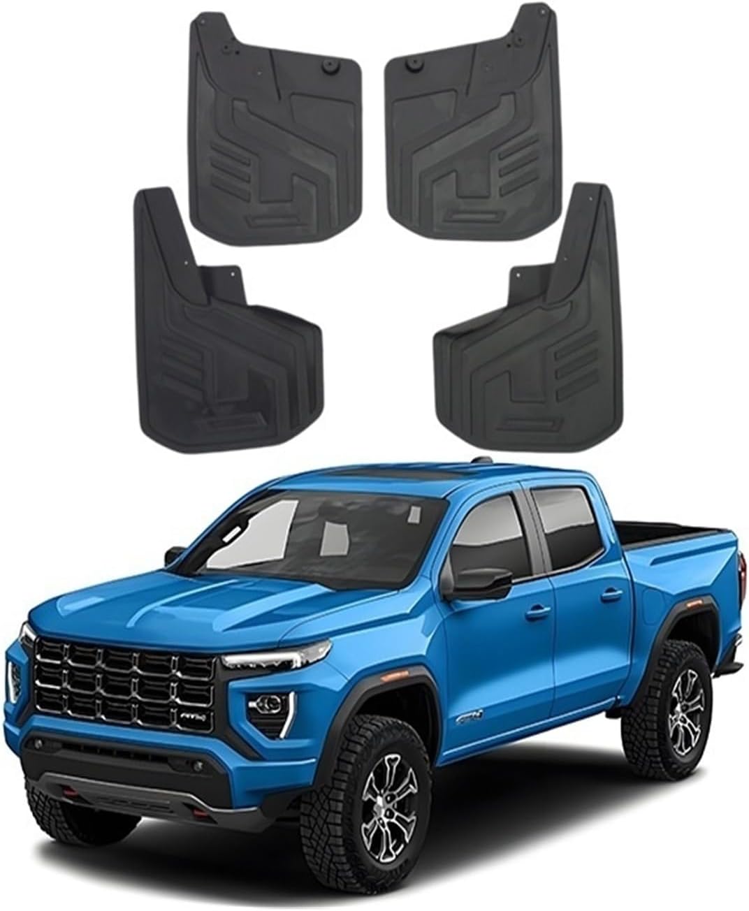 Compatible For Chevrole Colorado GMC Canyon Mudguard Fender Mud Flap Guards Splash Mudflaps Car Accessories Mudguards Front Rear 4pcs 2023+(GMC Canyon)