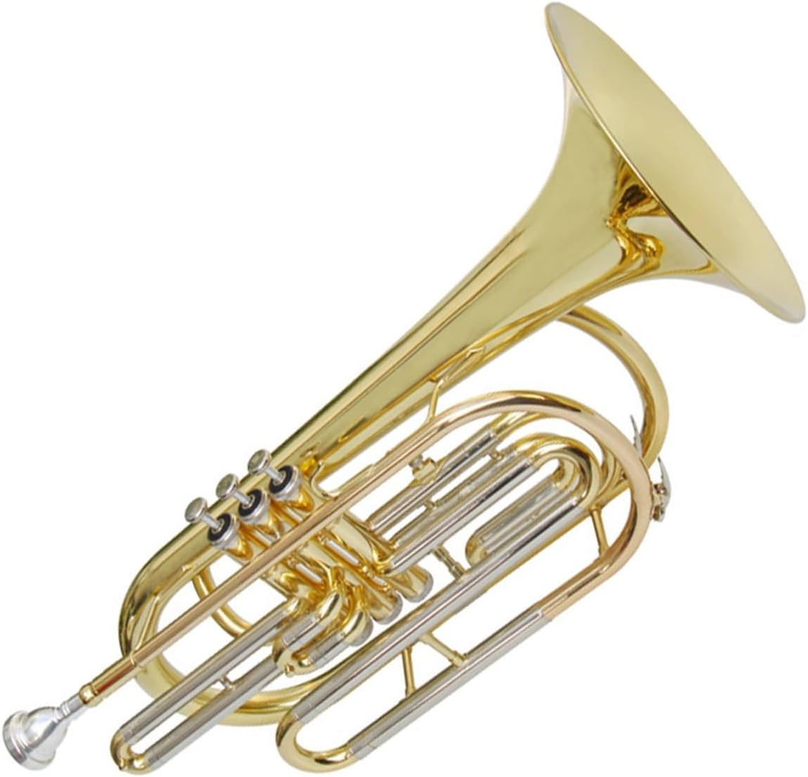 Adult Trombone Instrument Three Key B Flat Trombone Gold Suitable For Beginners Brass Instrument