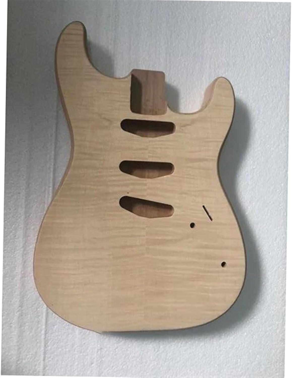 Guitar Body Guitar Replacement Parts Unfinish Electric Guitar Body With Flame Maple Veneer Thickness 45mm