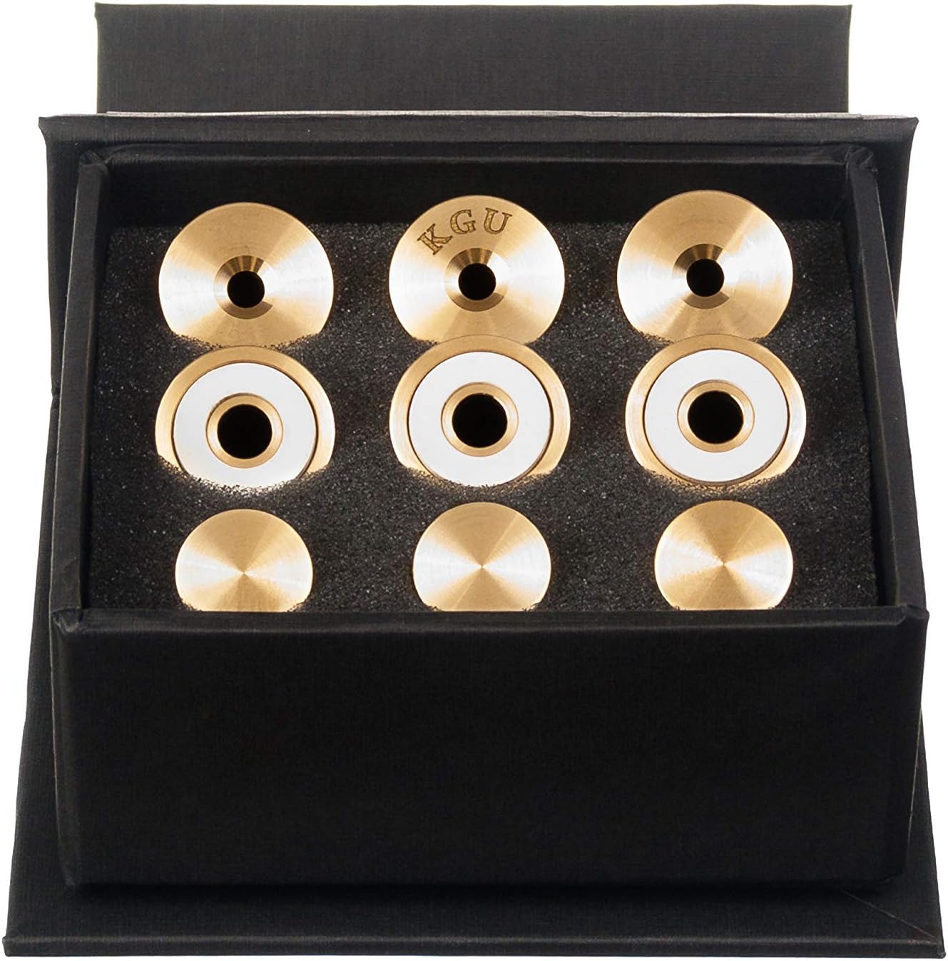 Trumpet Trim Kit for improving the sound. For all Bach Stradivarius Trumpet. Custom made KGUBrass (LIGHT, Raw Brass)