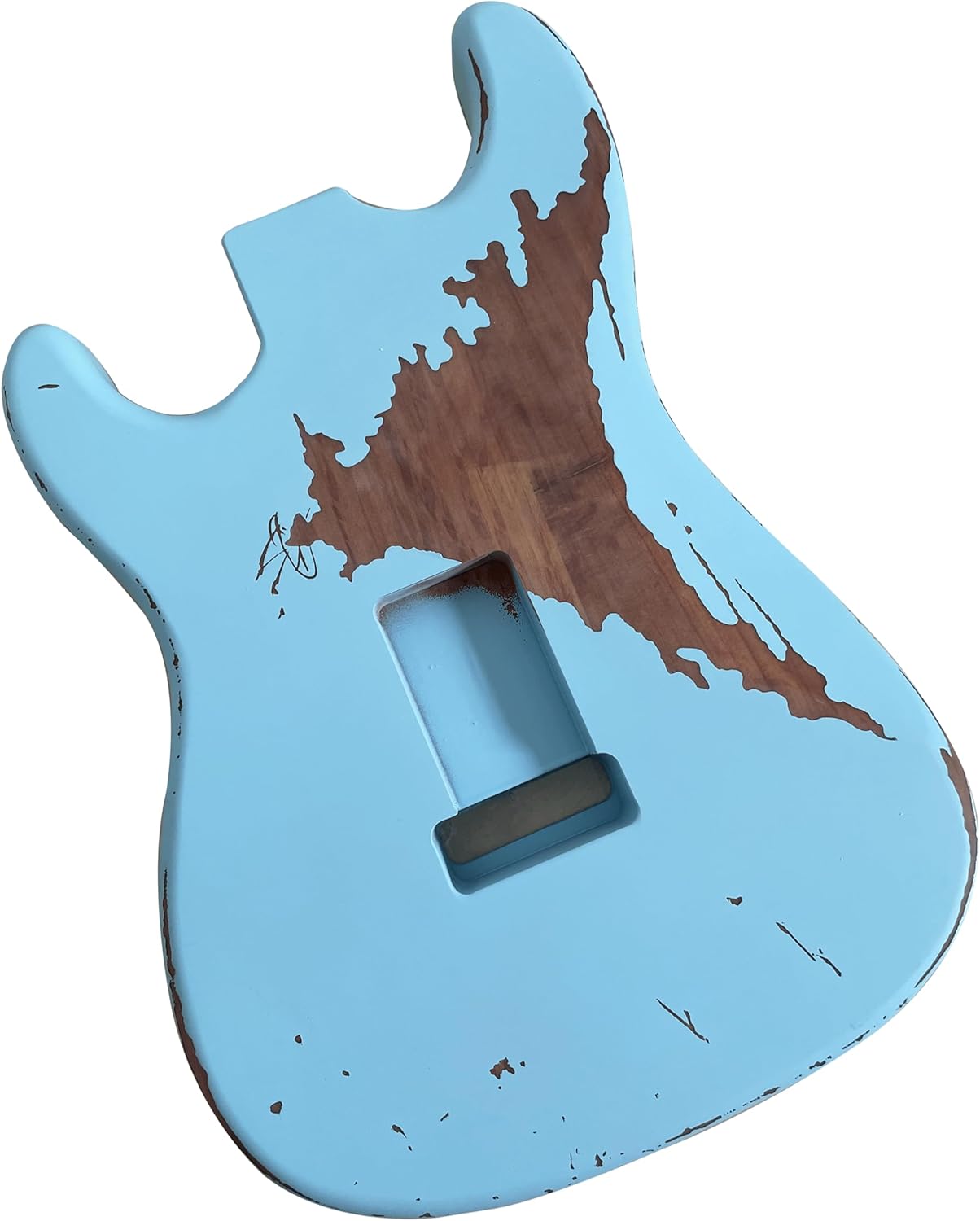 Relic Electric Guitar Body Stratocaster Style Nitro Top Alder Wood DIY Guitar Body S-S-S pickups Heavy Relic Guitar Body Blue
