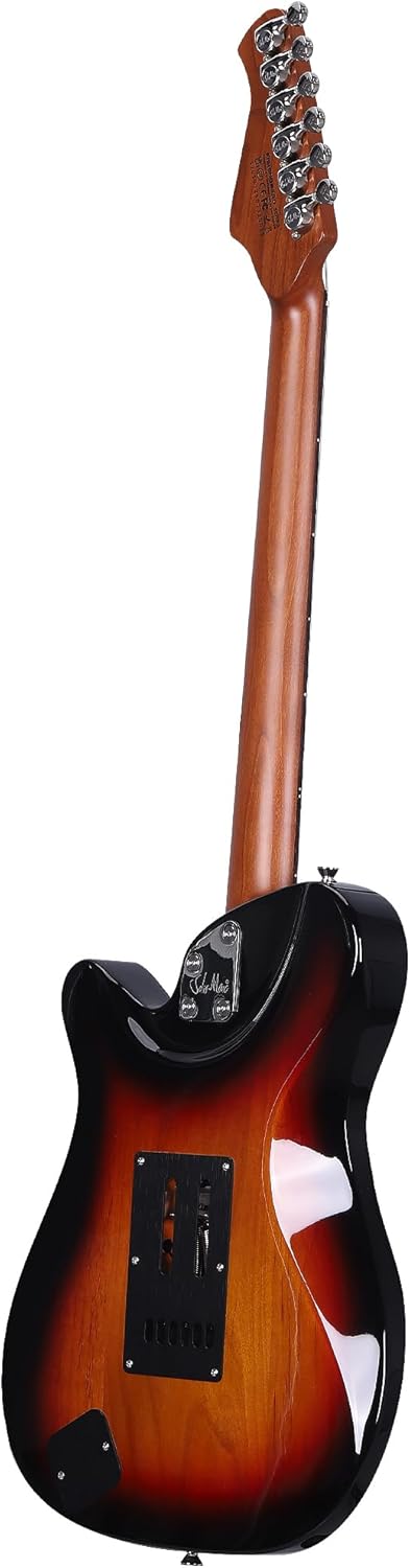 FISHINGBIRD Series Professional Electric Guitar — Featuring Alder Body, Roasted Maple Neck & Rosewood Fingerboard, Tremolo (Sunset Burst)